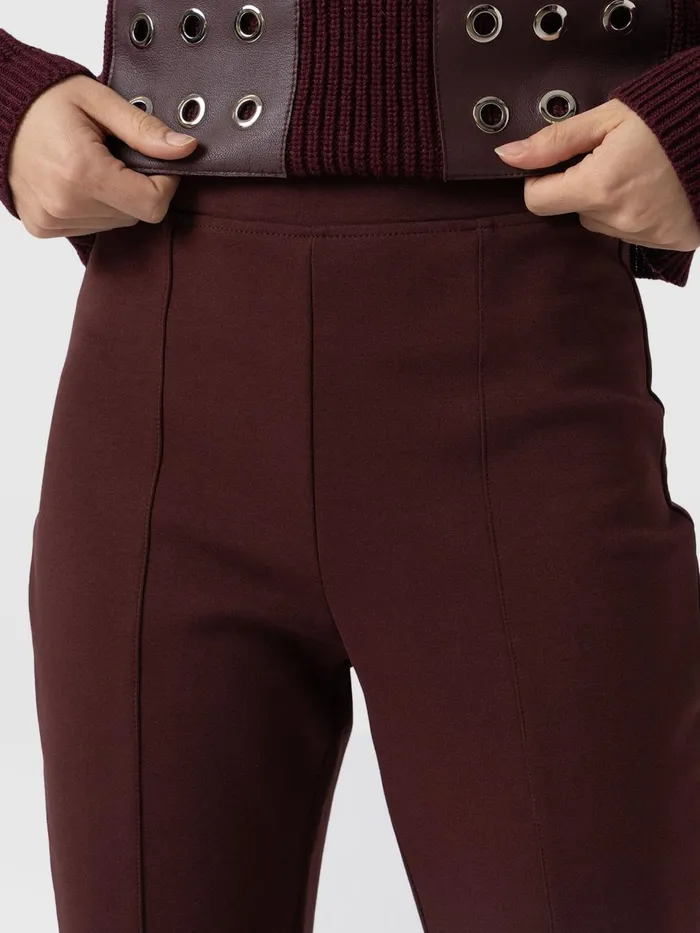 Saint And Sofia Pants Women Fearne Flare Legging 8211 Maroon Maroon