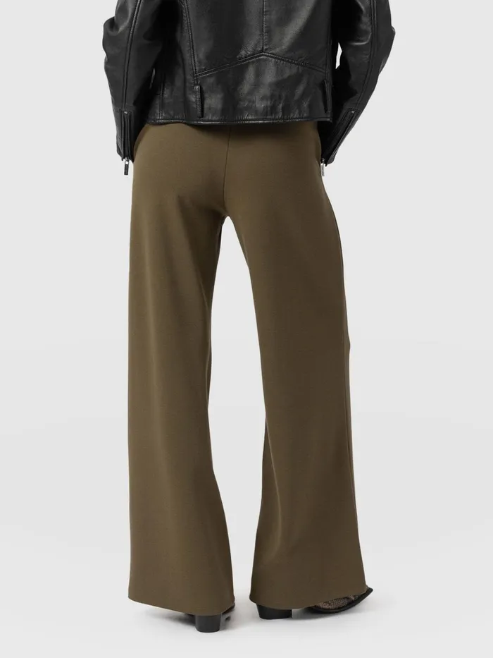 Saint And Sofia Pants Women Keller Wide Leg Pant 8211 Khaki Khaki