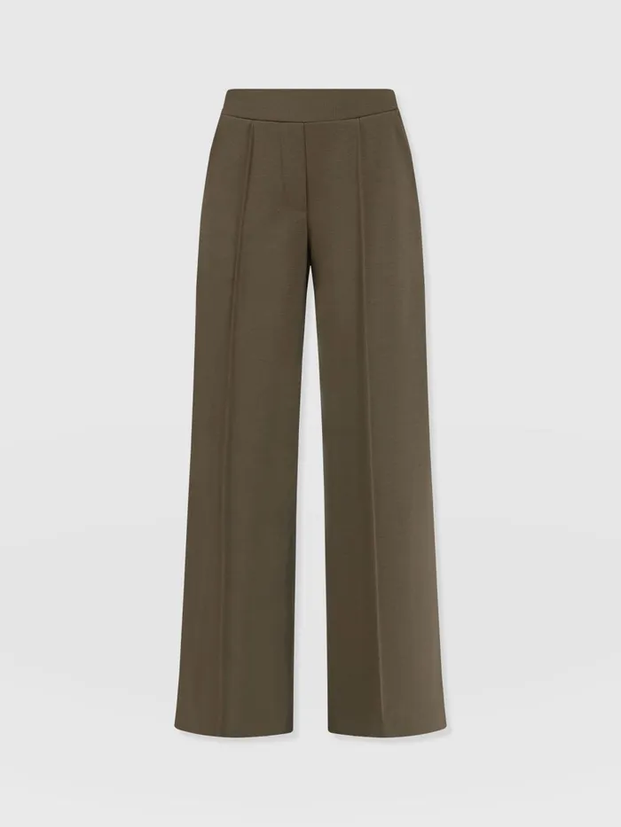 Saint And Sofia Pants Women Keller Wide Leg Pant 8211 Khaki Khaki