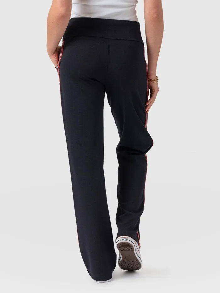Saint And Sofia Pants Women Runway Pant 8211 Navy Red Stripe Navy Red Stripe