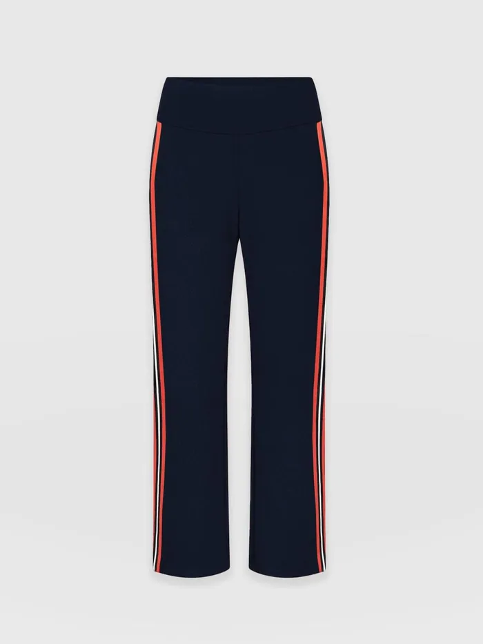 Saint And Sofia Pants Women Runway Pant 8211 Navy Red Stripe Navy Red Stripe