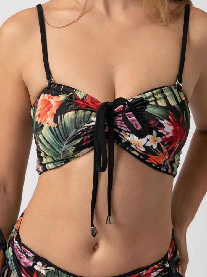 Saint And Sofia Swimwear Women Halina Bikini Top 8211 Tropics Tropics