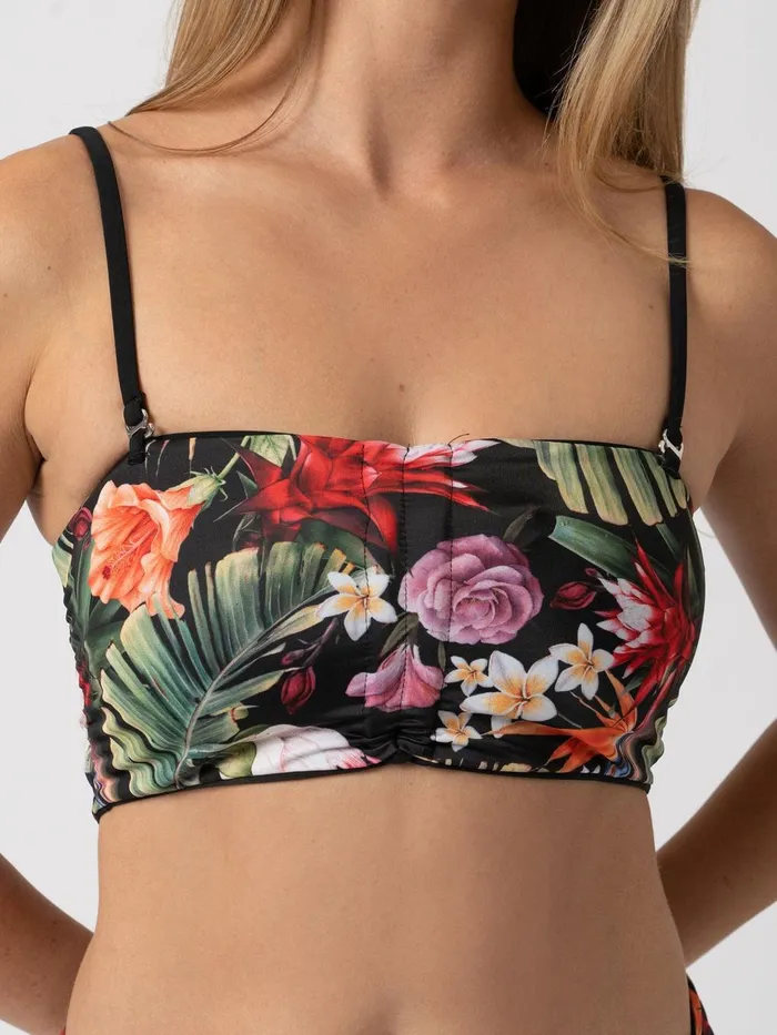 Saint And Sofia Swimwear Women Halina Bikini Top 8211 Tropics Tropics