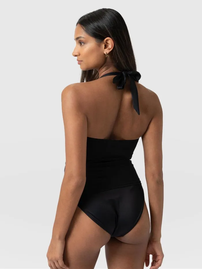 Saint And Sofia Swimwear Women Sol Tankini Top 8211 Black Black