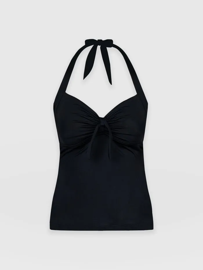 Saint And Sofia Swimwear Women Sol Tankini Top 8211 Black Black