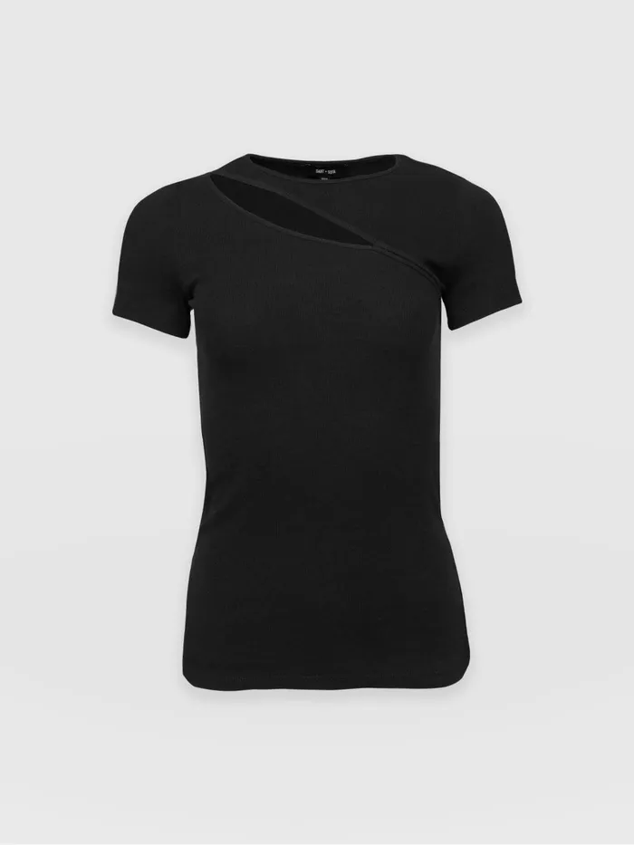Saint And Sofia TShirts and Tanks Women Reveal Tee 8211 Black Black