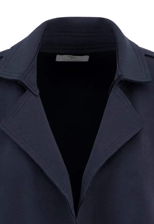 Sale Women FYNCHHATTON Short Blazer With Open Edges Navy Sale Women FYNCHHATTON Short Blazer With Open Edges Navy