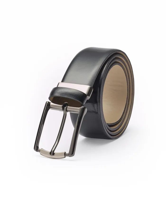 Savile Row Company Black Leather Dress Belt Men Belts And Braces