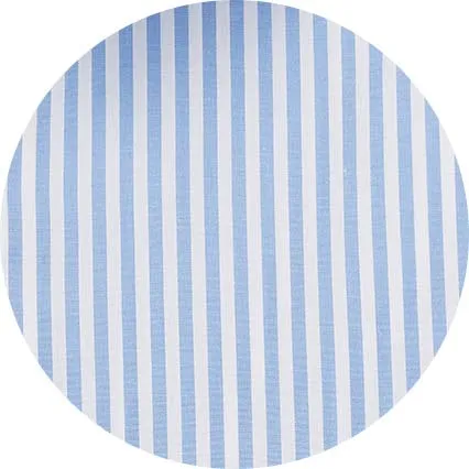 Savile Row Company Blue Cotton Bengal Stripe Classic Fit SmartCasual Shirt 8211 Single Cuff Blue Bengal Stripe Men Casual Shirts