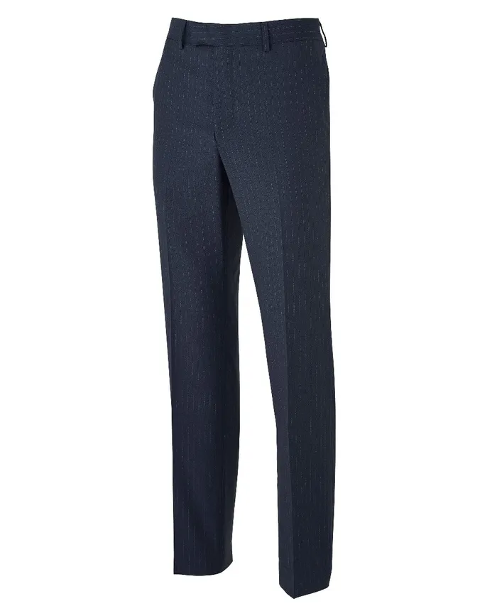 Savile Row Company Navy Stripe Tailored Suit Men Tailored Suits
