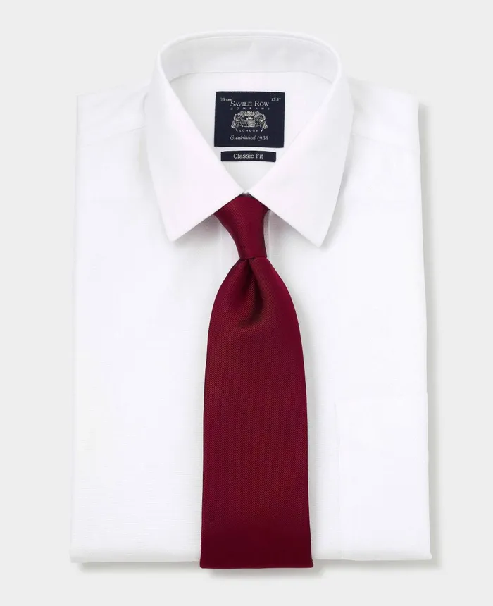 Savile Row Company White Cotton Classic Fit NonIron Shirt 8211 Single Cuff White Men Formal Shirts Savile Row Company White Cotton Classic Fit NonIron Shirt 8211 Single Cuff White Men Formal Shirts