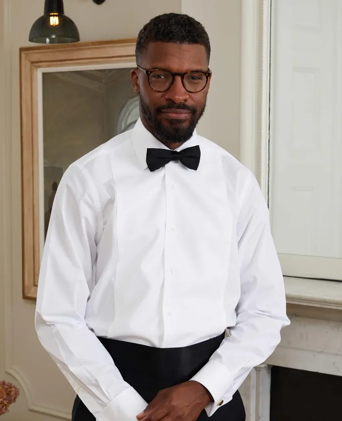 Savile Row Company White Marcella Bib Front Classic Fit Dress Formal Shirt 8211 Double Cuff Men Formal Shirts Savile Row Company White Marcella Bib Front Classic Fit Dress Formal Shirt 8211 Double Cuff Men Formal Shirts