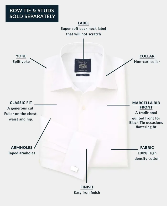 Savile Row Company White Marcella Bib Front Classic Fit Dress Formal Shirt 8211 Double Cuff Men Formal Shirts Savile Row Company White Marcella Bib Front Classic Fit Dress Formal Shirt 8211 Double Cuff Men Formal Shirts