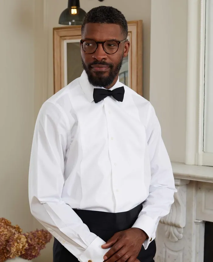 Savile Row Company White Marcella Bib Front Classic Fit Dress Formal Shirt 8211 Double Cuff Men Formal Shirts Savile Row Company White Marcella Bib Front Classic Fit Dress Formal Shirt 8211 Double Cuff Men Formal Shirts
