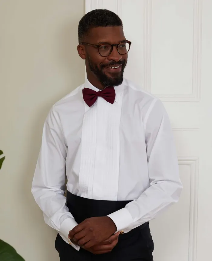 Savile Row Company White Pleated Front Classic Fit Dress Formal Shirt 8211 Double Cuff White Pleated Men Formal Shirts Savile Row Company White Pleated Front Classic Fit Dress Formal Shirt 8211 Double Cuff White Pleated Men Formal Shirts