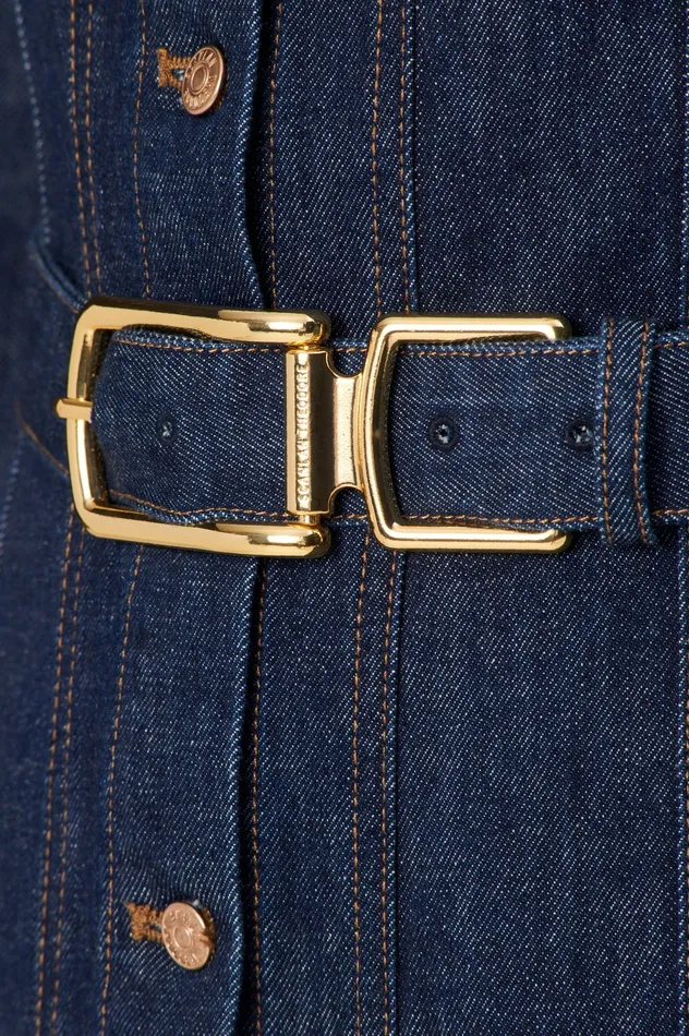 Scanlan Theodore DENIM GOLD BUCKLE BELT INDIGOB Women Belts