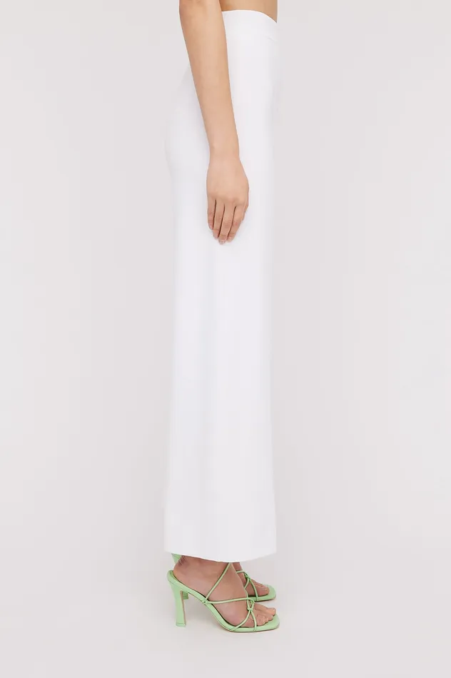 Scanlan Theodore Knitwear Women MICRO CREPE CROP TROUSER 18 WHITE Scanlan Theodore Knitwear Women MICRO CREPE CROP TROUSER 18 WHITE