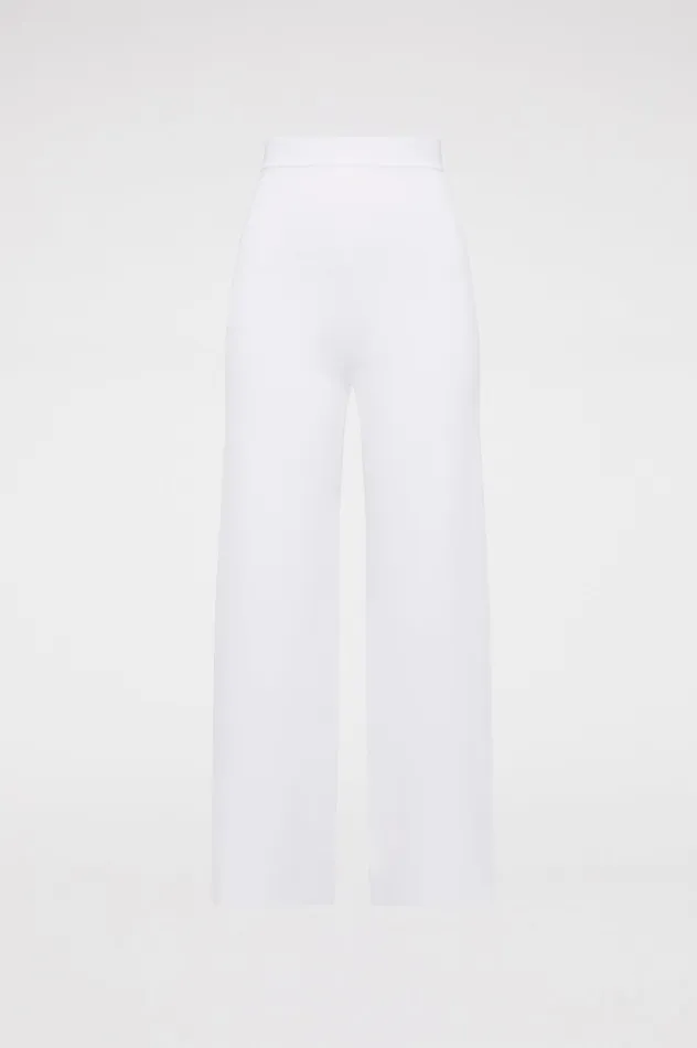 Scanlan Theodore Knitwear Women MICRO CREPE CROP TROUSER 18 WHITE Scanlan Theodore Knitwear Women MICRO CREPE CROP TROUSER 18 WHITE