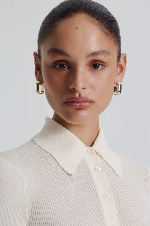 Scanlan Theodore ROLO HOOP EARRINGS LIGHTGOLD Women Jewelry