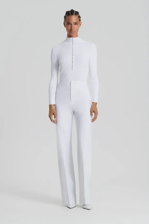 Scanlan Theodore TAILORED CREPE TROUSER WHITE Women Trousers