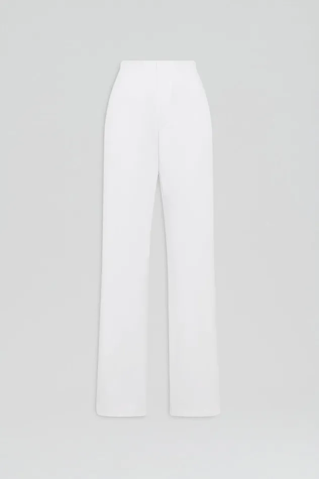 Scanlan Theodore TAILORED CREPE TROUSER WHITE Women Trousers Scanlan Theodore TAILORED CREPE TROUSER WHITE Women Trousers