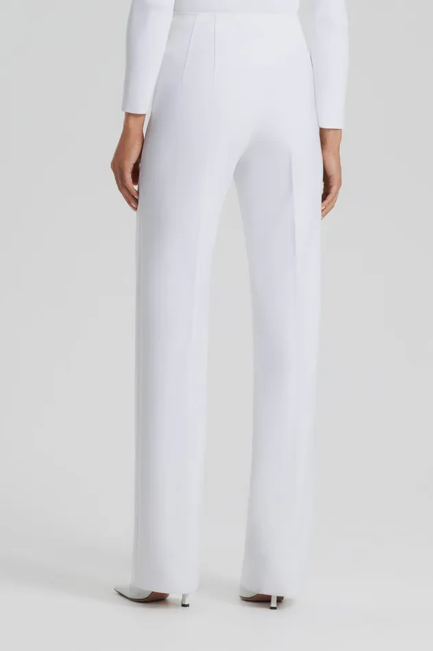 Scanlan Theodore TAILORED CREPE TROUSER WHITE Women Trousers Scanlan Theodore TAILORED CREPE TROUSER WHITE Women Trousers