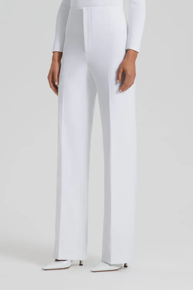 Scanlan Theodore TAILORED CREPE TROUSER WHITE Women Trousers Scanlan Theodore TAILORED CREPE TROUSER WHITE Women Trousers