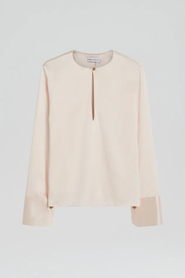 Scanlan Theodore Tops Women SILK SATIN TOP MINK
