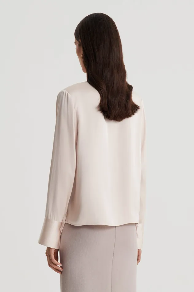 Scanlan Theodore Tops Women SILK SATIN TOP MINK