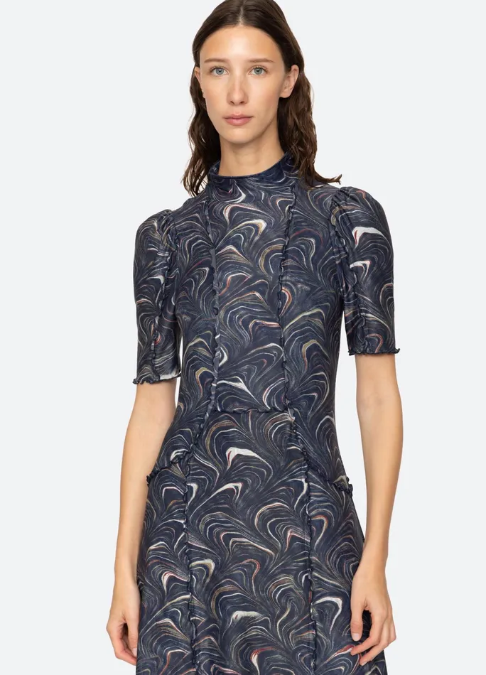 Sea New York Dresses Amara SS Dress Navy 8211 Women