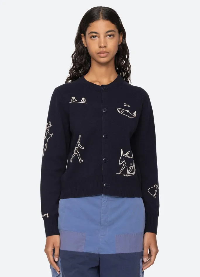Sea New York Tops Demi Cardigan Navy 8211 Women