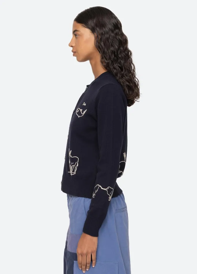 Sea New York Tops Demi Cardigan Navy 8211 Women