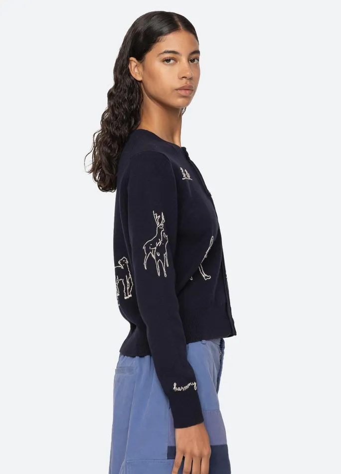 Sea New York Tops Demi Cardigan Navy 8211 Women
