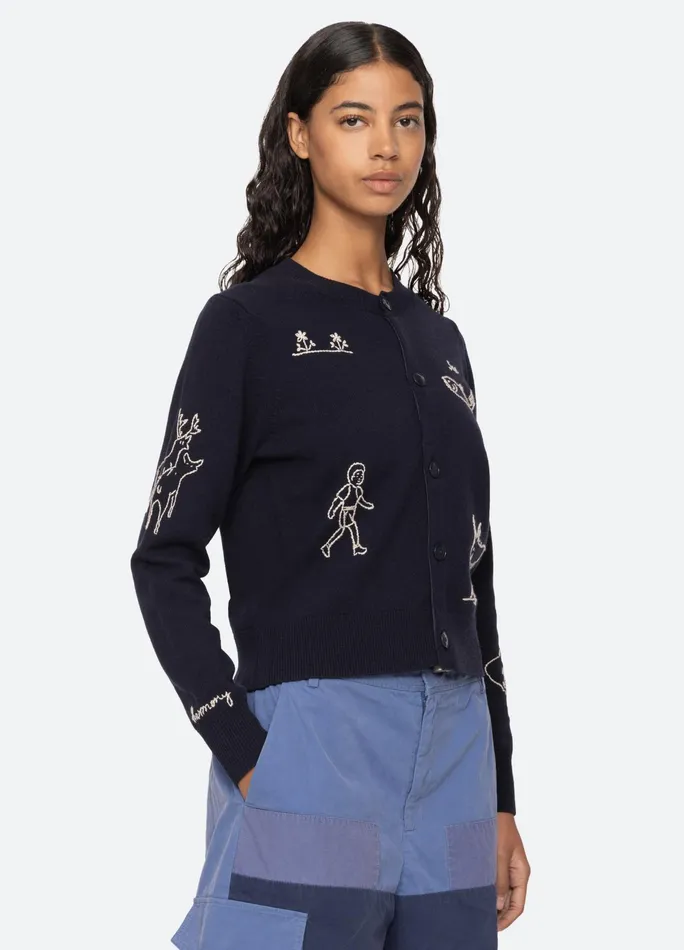 Sea New York Tops Demi Cardigan Navy 8211 Women