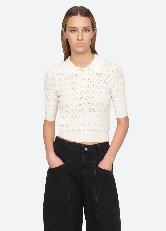 Sea New York Tops Rue Polo Sweater Black 8211 Women