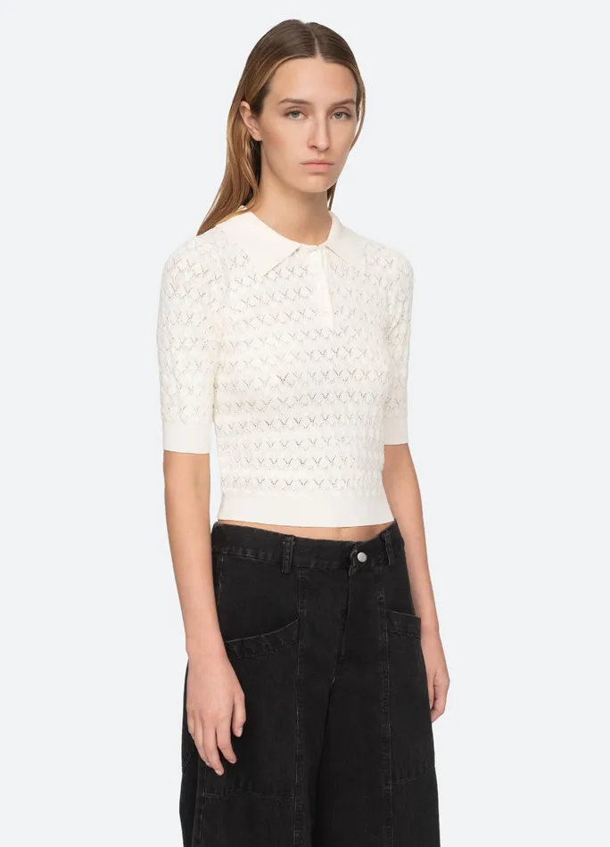 Sea New York Tops Rue Polo Sweater Black 8211 Women