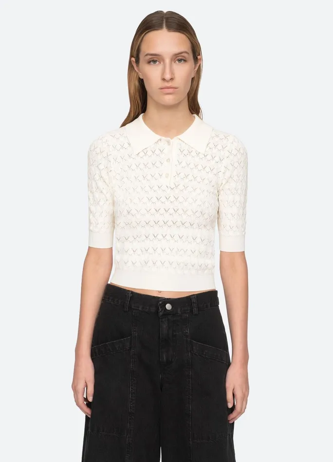 Sea New York Tops Rue Polo Sweater Black 8211 Women