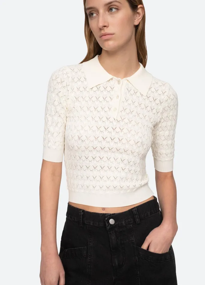 Sea New York Tops Rue Polo Sweater Black 8211 Women