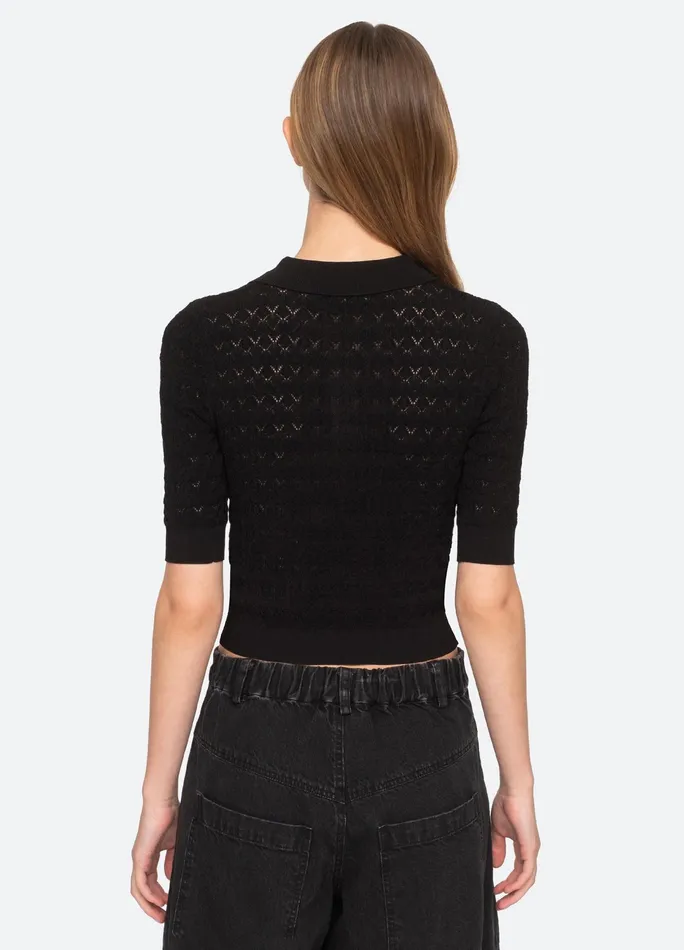 Sea New York Tops Rue Polo Sweater Black 8211 Women