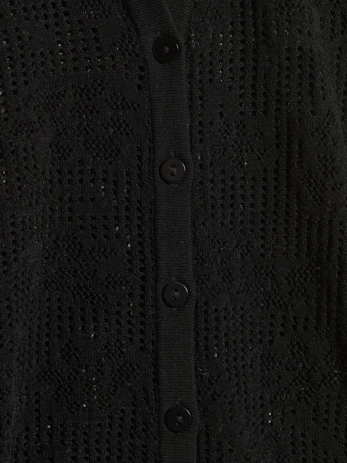 Shirts and Tops Women Holzweiler Lace Knit Shirt Black