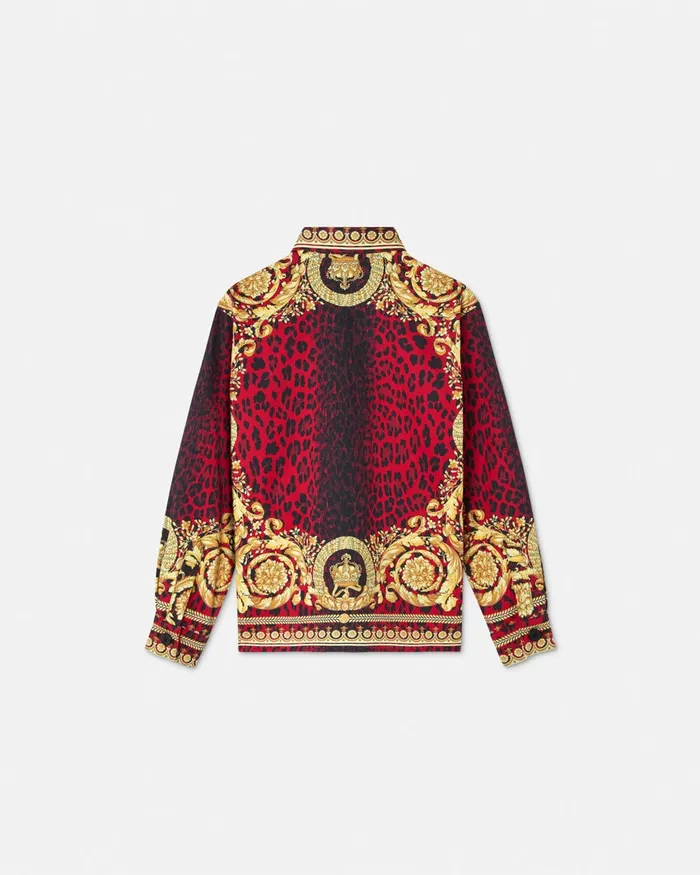 Shirts Kids Versace Wild Barocco Overshirt Printred