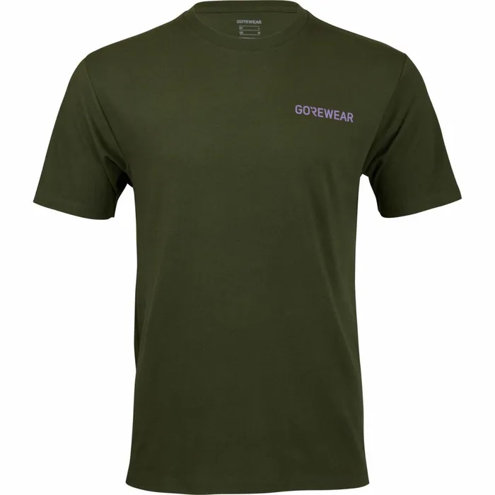 Shirts Men GOREWEAR Komfort Zone Tee Utility Green Shirts Men GOREWEAR Komfort Zone Tee Utility Green