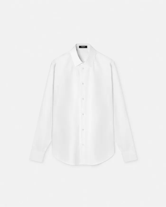 Shirts Men Versace Tailored Shirt White