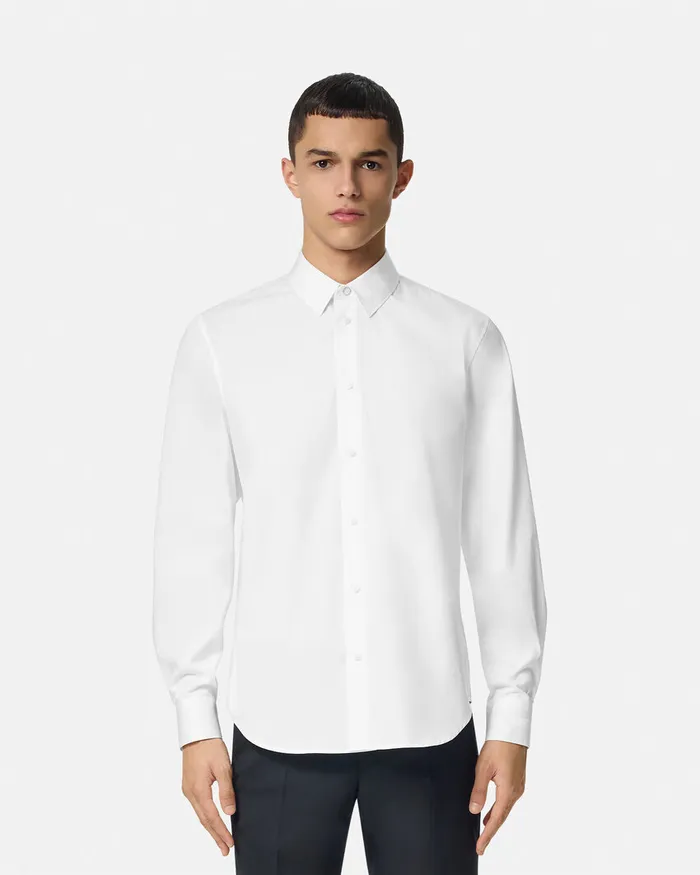 Shirts Men Versace Tailored Shirt White