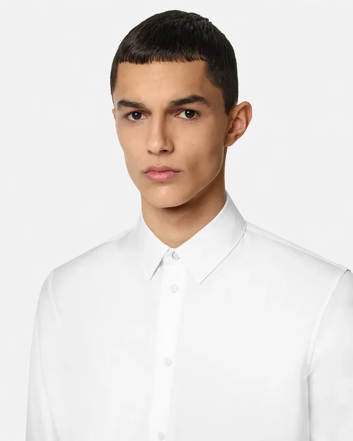 Shirts Men Versace Tailored Shirt White