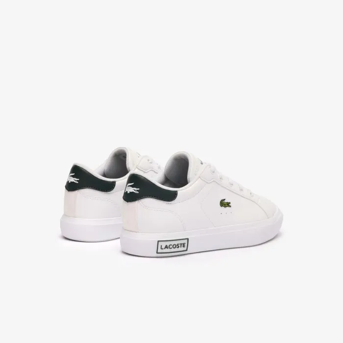 Shoes and Accessories Kids Lacoste Children039s Powercourt Sneakers Whitewhite 21g