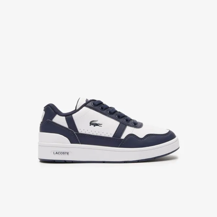 Shoes and Accessories Kids Lacoste Children039s TClip Sneakers White Navy 042 Shoes and Accessories Kids Lacoste Children039s TClip Sneakers White Navy 042