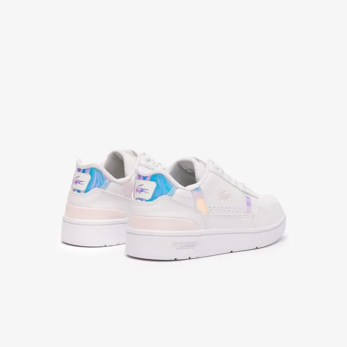 Shoes and Accessories Kids Lacoste Children039s TClip Sneakers Whtlt Pink 1y9