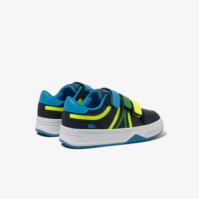 Shoes and Accessories Kids Lacoste Infants039 L001 Tricolor Sneakers Navyblue Nv1