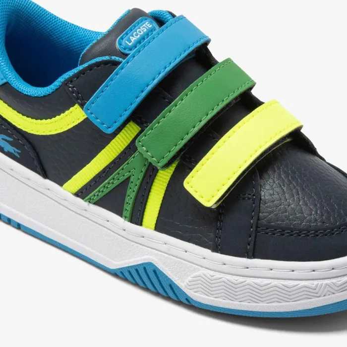 Shoes and Accessories Kids Lacoste Infants039 L001 Tricolor Sneakers Navyblue Nv1